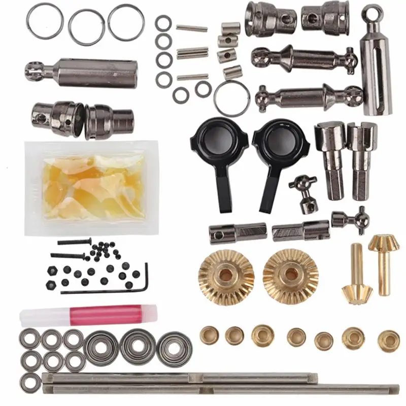 

For 1/16 WPL B14 B24 B26 C14 C24 RC Car Full Metal OP Fitting Metal Spare Parts Kit