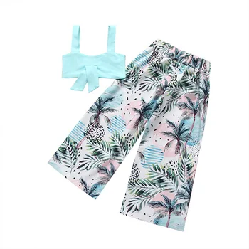 

Newborn Baby Girls Clothes Sets Sleeveless Tops Vest Pants 2pcs Casual Summer Outfits Set Baby Girl