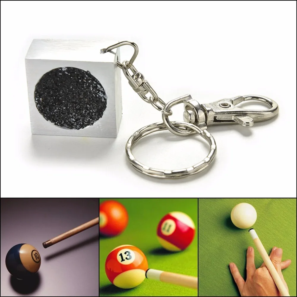 Double Sided Cube Shaper Snooker Pool Cue Tip Table Tool Aluminium Snooker & Billiard Accessories Portable Cue Tip