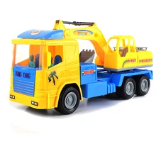 Игрушечные автомобили Intertial самосвал, пожарная лестница грузовик модель подвижная Моделирование Пластиковые инженерные машины грузовик игрушки подарок