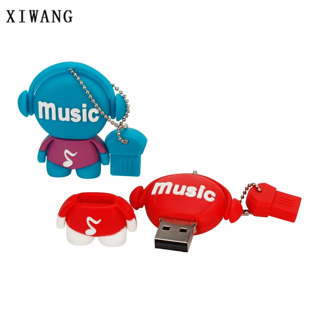 new Cartoon Mini Music Series USB 2.0 4GB 8GB pendrive 16GB pen drive 32GB 64GB USB Flash Drive Personal usb Stick Free Shipping