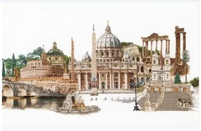 cs-2918 Cross Stitch Kit Rome Italy Famous City Series tg 499