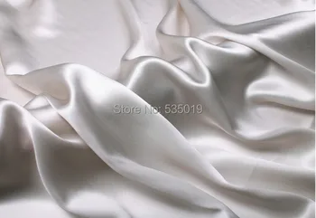 

2018 new Silk silks satins crepe satin bedding fabric tessuti clothes 100% mulberry silk meters grey fabric