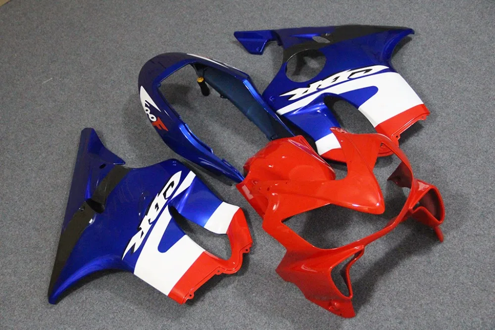 

Red blue Injection Fairing Body Work Frame Kit for HONDA CBR600 CBR 600 CBR600F F4I 2004 2005 2006 2007 add tank