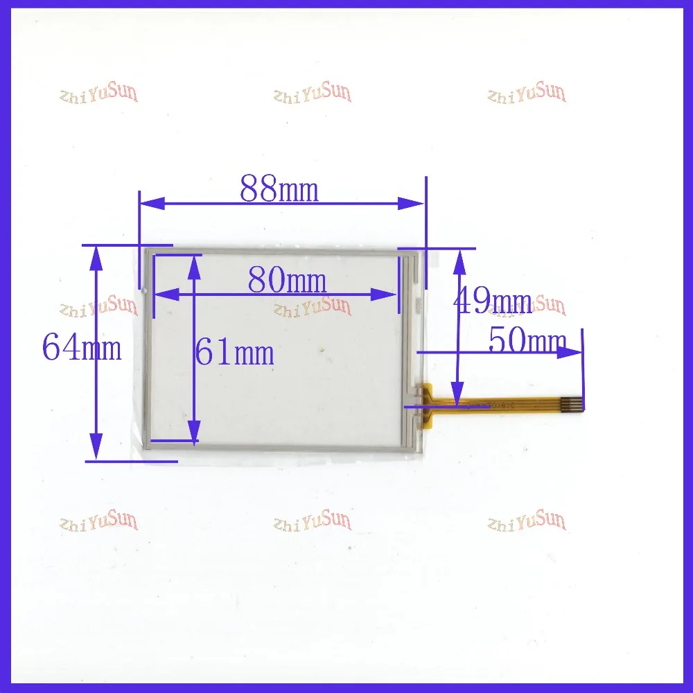 Zhiyusun 88 мм * 64 мм дюймов 4056 сенсорный экран Стекло для коллектора сенсорный экран этот is3.5 дюймовый 4 провода резистивный сенсорный панель