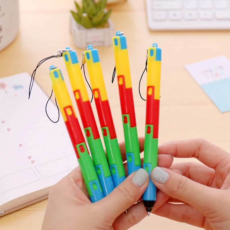 

1PCS Creative Collapsible Rainbow Shape Ballpoint Pen Blue Ink Color Ball Pens For Writing Office Stationery and School Supplies