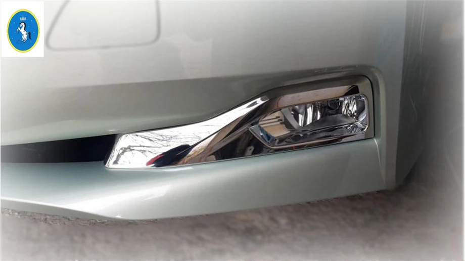 

Yimaautotrims Auto Accessory Outside Car Front Fog Light Foglight Lamp Protection Cover Trim 2 Pcs Fit For Nissan Leaf 2018 ABS