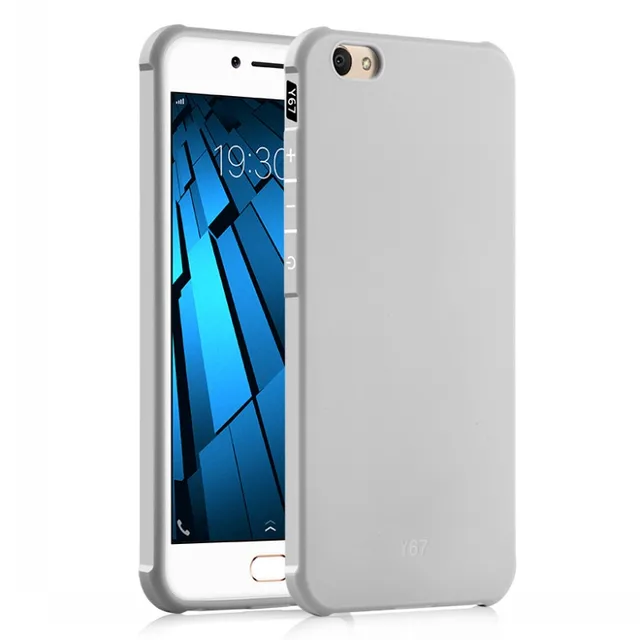 Vivo V5 Case Frosted Shield Matte Silicone Soft Back Cover Case For