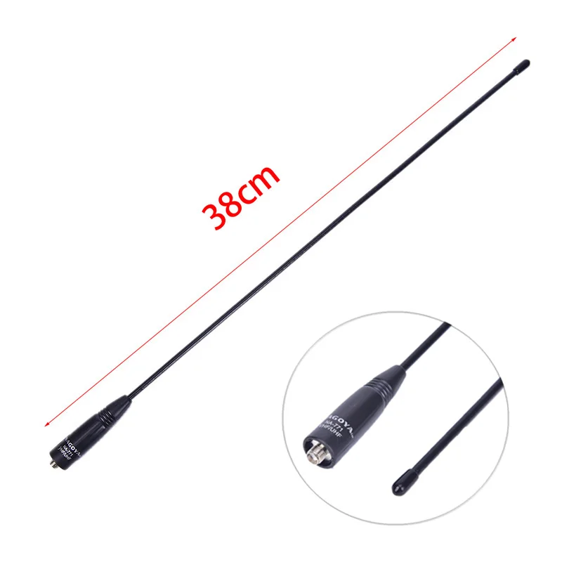 Телескопическая антенна Baofeng Двухдиапазонная VHF/UHF 144/430 МГц для рации Ham Радио SMA-F/82