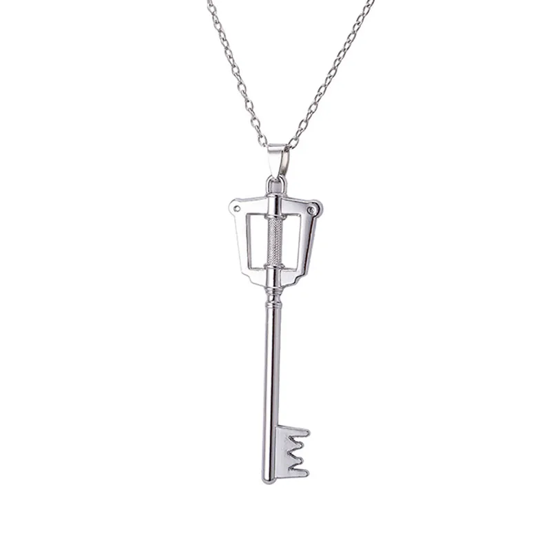 

Kingdom Hearts Sora Key Blade Alloy Key Pendant Necklace Chains Anime Cosplay
