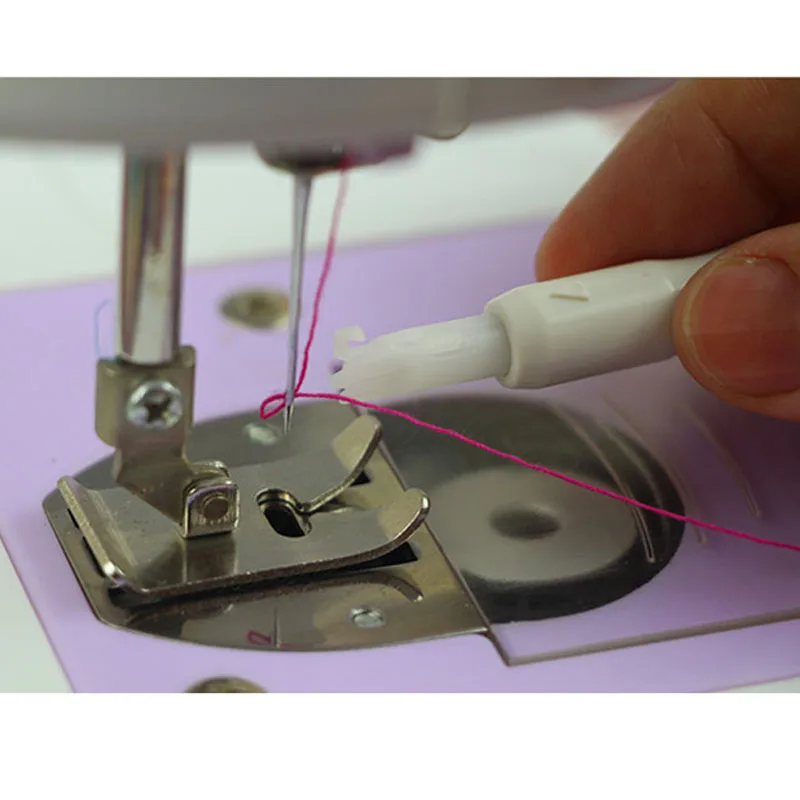 Новинка 1 шт. вставка иглы инструмент-аппликатор для швейной машины нить для шитья с английским введение