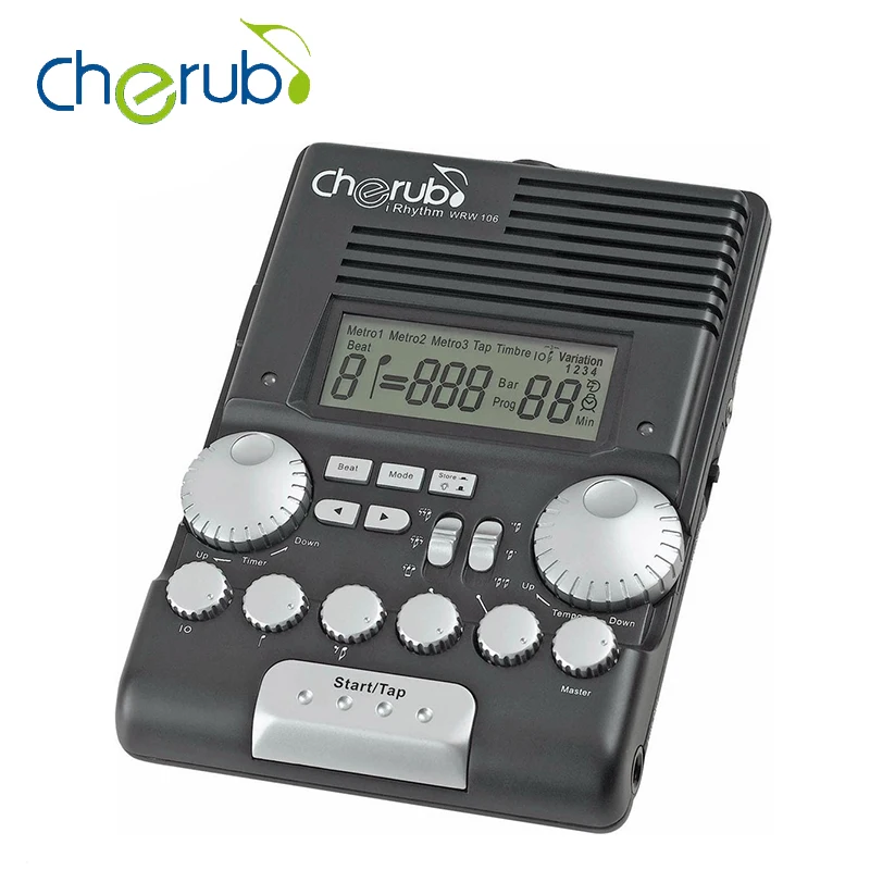 Cherub WRW-106 WRW-206 Профессиональный барабан метроном несколько Метроном звук петля играть функция Amp симулятор тренер игры на ударных