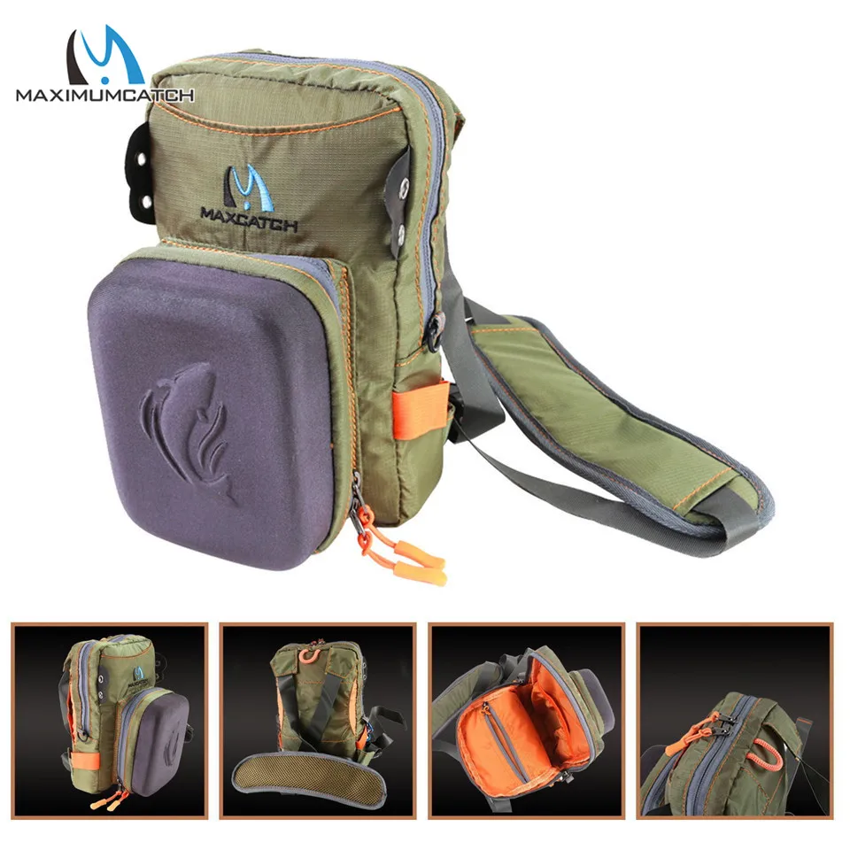 Maximumcatch Fly Fishing Chest Bag Safe Guide Army Green Fishing Bag