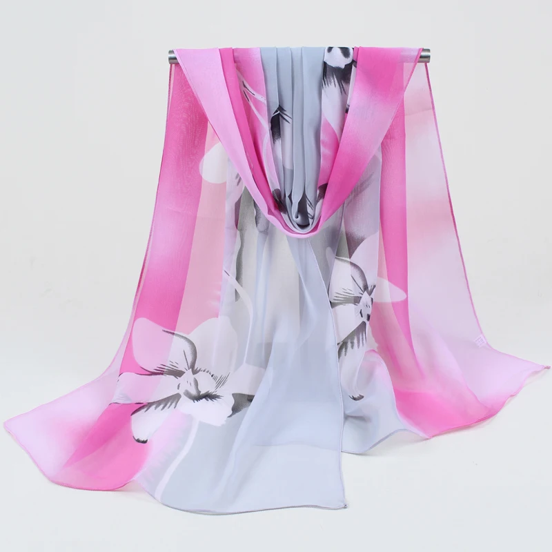 Женский шифоновый шарф повязка на голову из полиэстера|fashion silk scarf|silk fashion scarfsilk scarf