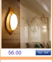 Creative Led Wall Lamp LED Sconce Light Acrylic Modern Wooden Luminarine wall Light for Bedside Bedroom/Dinning Room/Restroom