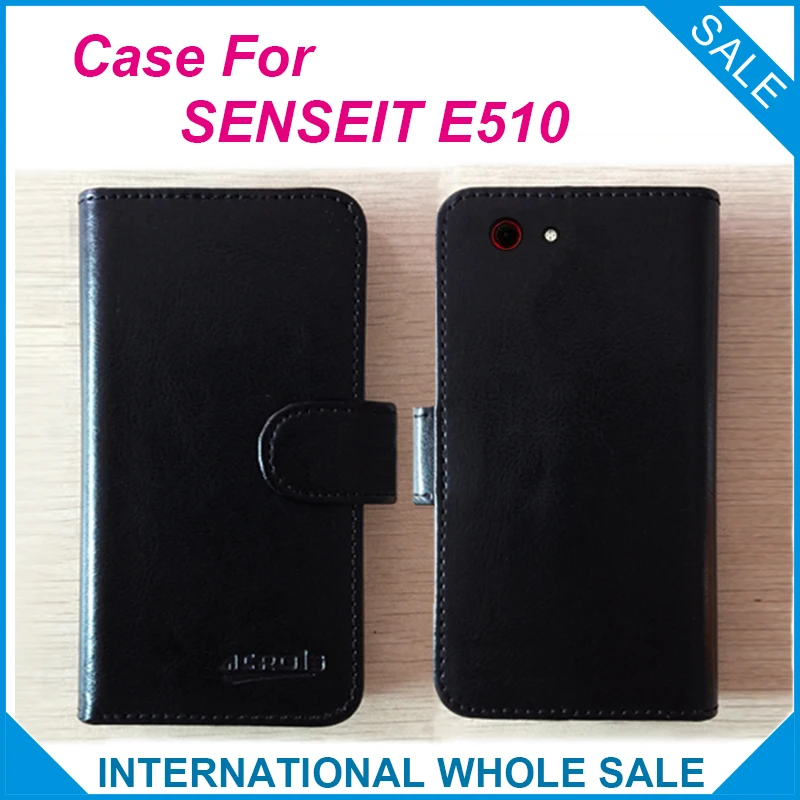 Лидер продаж! Чехол 2017 SENSEIT E510 Эксклюзивный кожаный чехол высокого качества для