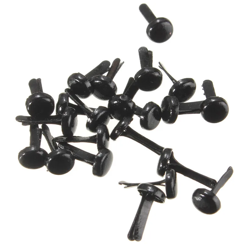 

200 Pcs Black and Gold Color 4.5mm Mini Decorative Brads DIY Fasteners Paper Craft Stamping Scrapbooking Accessories
