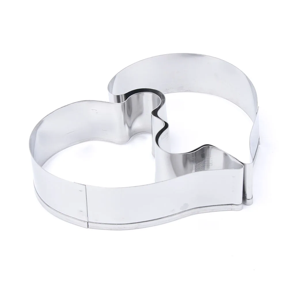 2-pcs-set-Heart-Cookie-Molds-Left-Right-Heart-Shape-Cookie-Cutter-Funny-Love-Puzzles-Romantic (1) - 
