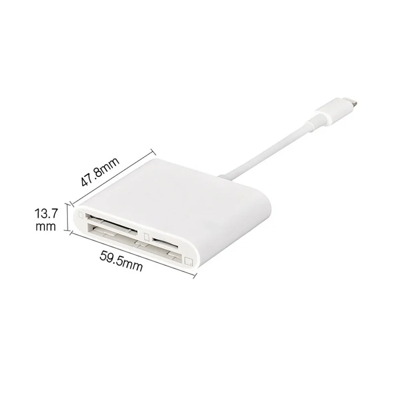 Triple CF SD TF Card Reader Digital Camera Kit Accessories Needn t APP All In 1 5