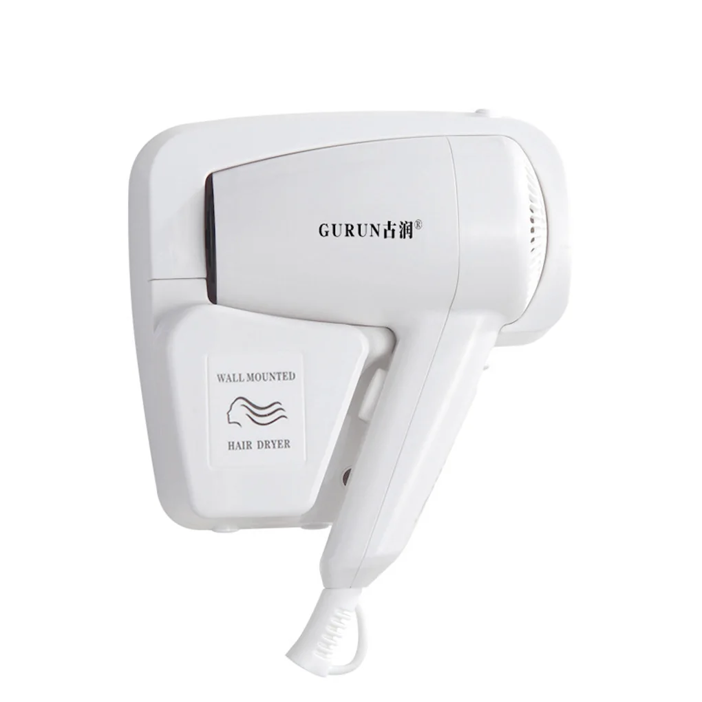 Waterproof Dustproof Wall Mount Hotel Bathroom Home Hairdresser Hair