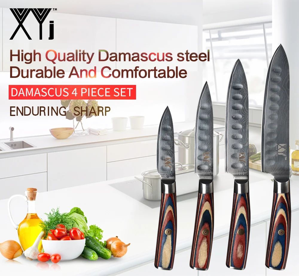 Damascus Kitchen Knives XYj Chef's Knife Japanese Kitchen Knife Damascus VG10 67 Layer Cooking Knives Ultra Sharp Wood Handle Damascus Kitchen Knives XYj Chef's Knife Japanese Kitchen Knife Damascus VG10 67 Layer Cooking Knives Ultra Sharp Wood Handle