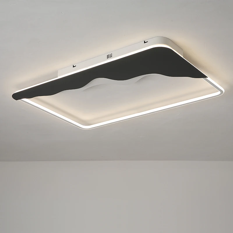 

modern LED chandelier light For living room simple atmosphere home creative personality new rectangular hall chandelier lamp