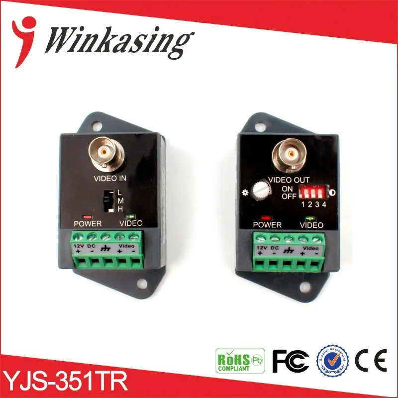 

3 pairs Up to 2400m single channel cctv active video balun