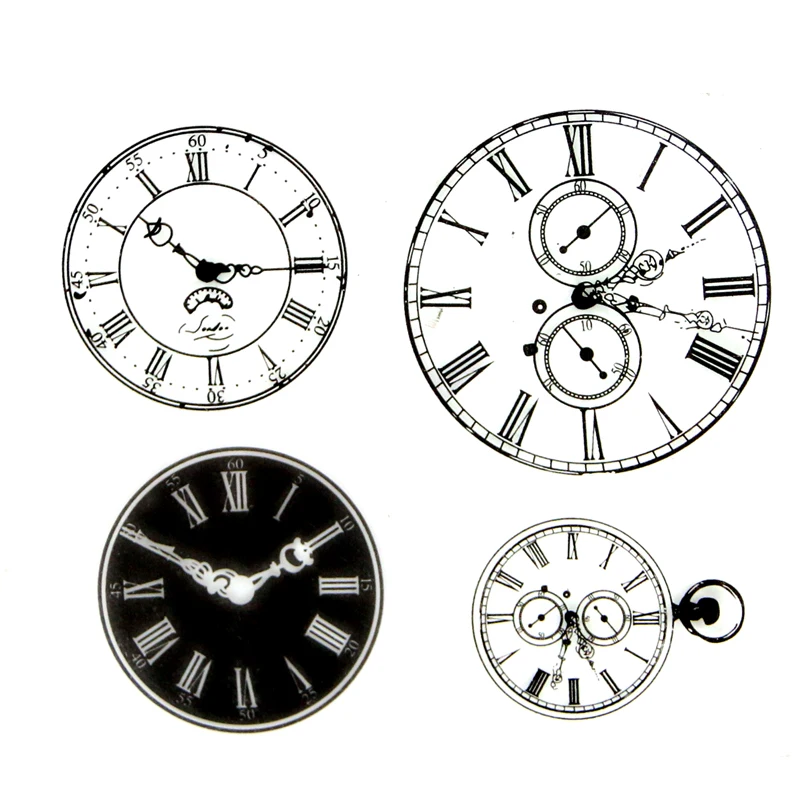 

Clock Transparent Clear Stamps For Scrapbook DIY photo cards Account Rubber Stamp Finished Transparent Chapter