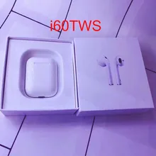 Лучшие подарки i60 TWS всплывающие 1:1 мини беспроводные Bluetooth 5,0 3D наушники для apl
