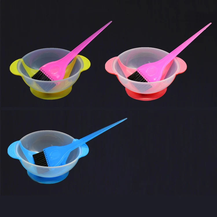 

1set Hairdressing Brushes Bowl Combo DIY Coloring Hair Color Dye Bowl Hair Dye Mixing Bowls Tools With Brush P20