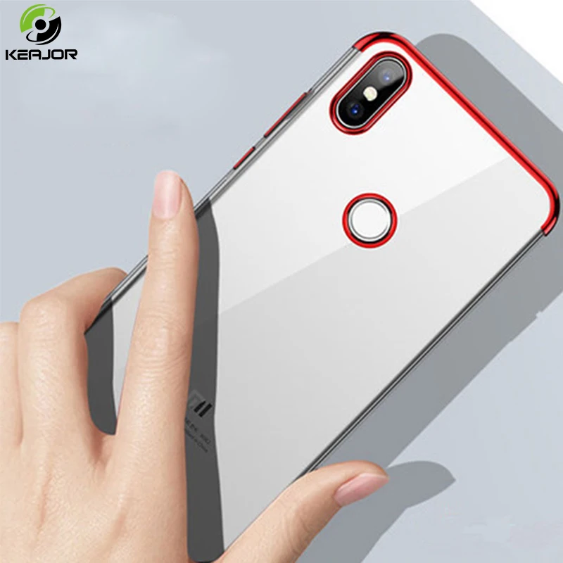 

soft case For Xiaomi Mi A2 Lite case on mi a2 lite case Luxury Plating Silicone Clear Bumper Back Cover For Mi A2 Lite Case