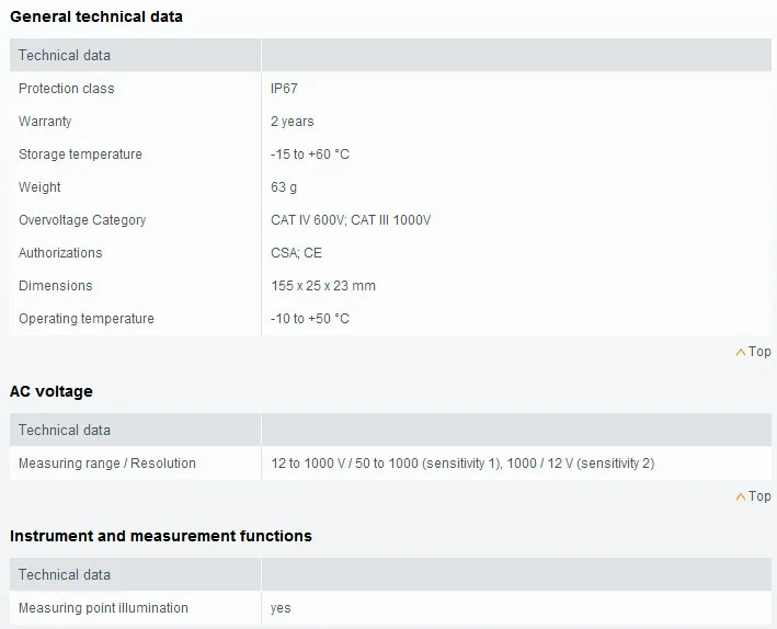 Testo 745-бесконтактный Тестер Напряжения 0590 7450