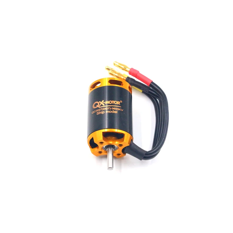 

1PCS QC3027 Motor Heat Resistance 2800KV/3600KV Brushless Motor 2-4S Lipo Motors with 4mm Banana Head for RC Electric Boats