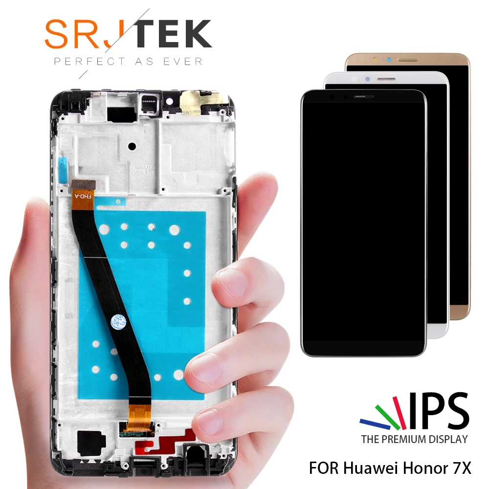 

5.93'' 1920x1080 LCD For HUAWEI Honor 7X Display Touch Screen Digitizer with Frame for Huawei Honor 7X Display Replacement Parts