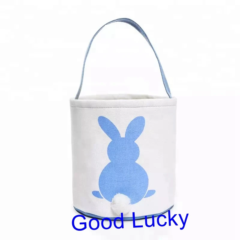 Flash Deal 60pcs/lot cute fashion easter basket happy Easter bunny ears tail bucket unicorn easter basket bunny face easter tote 5