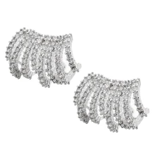 Корейская мода микро пол кубический циркон серьги классические ювелирные изделия серьги для женщин/девочек сгибать ER-282