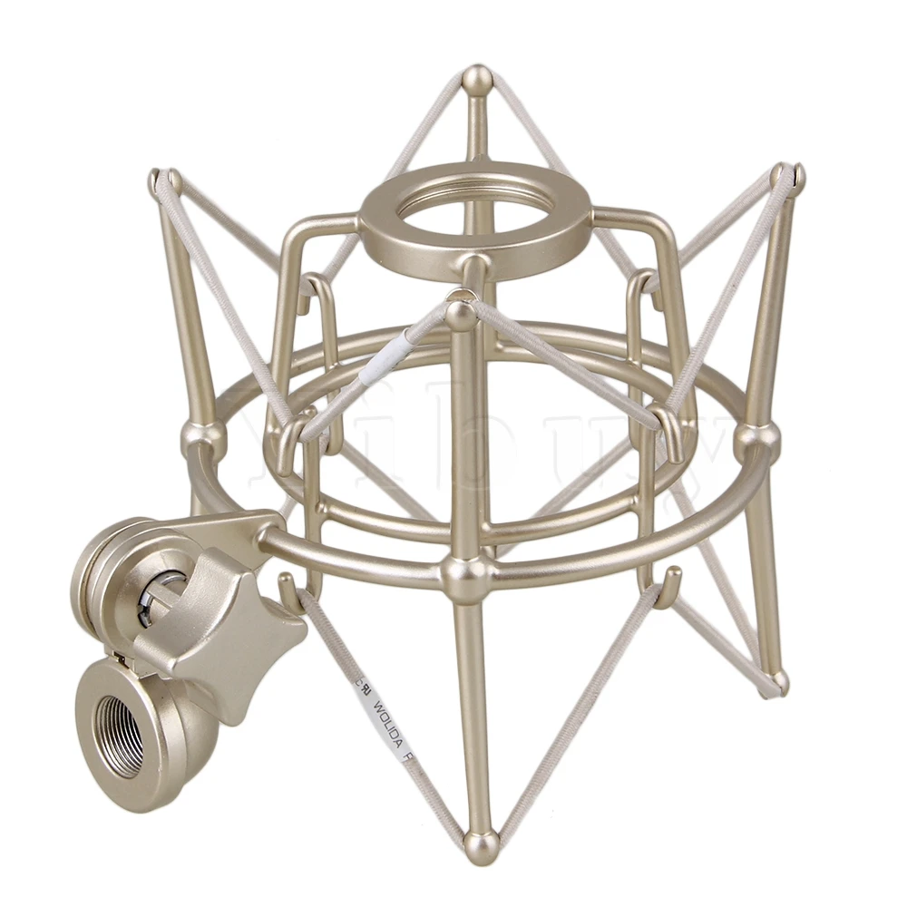US $22.45 Yibuy Silver Metal Large Size Cylinder Spider ShockMount Holder for Newman U87