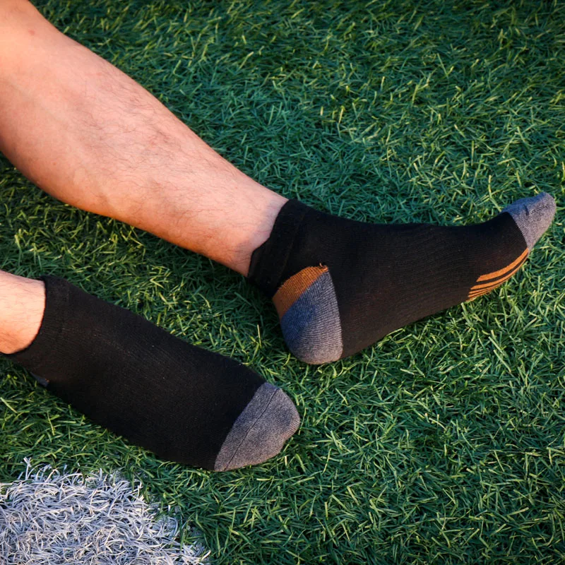 Мужские спортивные носки, высококачественные хлопковые носки, дезодорант для спорта на открытом воздухе, бегущий баскетбол, теннис, повседневные носки, 5 цветов