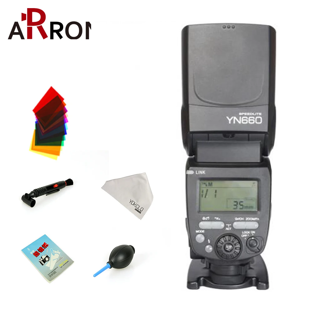 

Yongnuo 2.4GHz Flash YN660 Flash Speedlite Wireless Transceiver Integrated for Canon Nikon Pentax Olympus