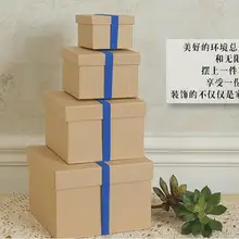 Новое поступление крафт коробка 4 шт./компл. ювелирные изделия без логотипа нормальная ДСП подарочная упаковка коробка