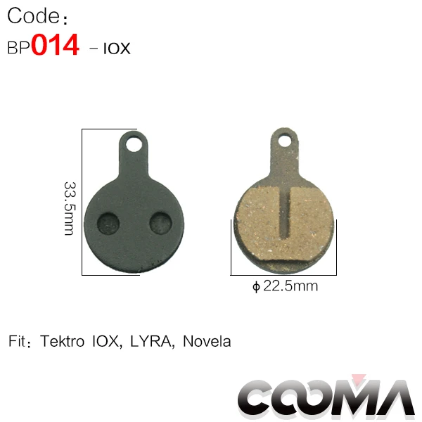 014-IOX 4 пары велосипедных тормозных колодок для SHIMANO, AVID, SRAM, Fomula, Hayes, Magura и других гидравлических дисковых тормозов, черный класс - Цвет: 014-IOX
