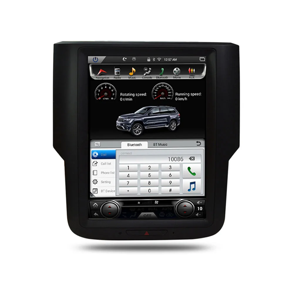 Sale Asvegen 10.4" Vertical Screen Android 7.1 Car Radio For Dodge Ram 2014 2015 2016 2017 GPS Auto Stereo Multimedia Player Headunit 1