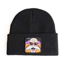 Dragon Ball Z Аниме Мастер Роши шапочки шапка для девочек мальчиков вязаная шапка хип хоп шапка унисекс