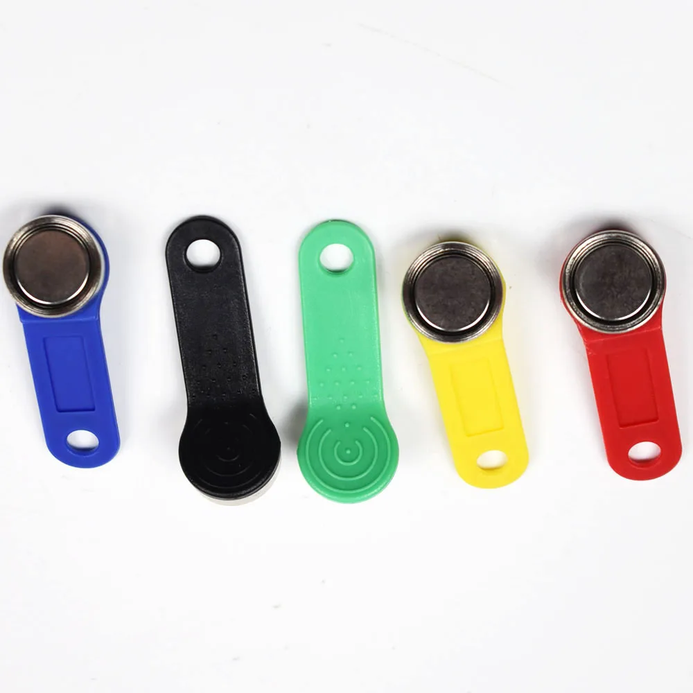 100pcs/lot TM1990A-F5 Magnetic iButton Keys is compatible with DS1990A-F5 ibutton TM key card Dallas TM1990A Magnetic Keys bluetooth door lock