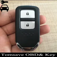 Для Honda Fit Jazz vezel XRV оригинальный Размеры 2 Кнопки Smart Remote Key 433 мГц с ID47 chip Полный дистанционного Ключ Автоматическая блокировка удаленного