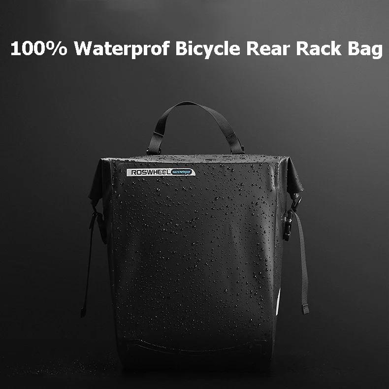 20L Bicycle Rear Rack Bags Full Waterproof PVC MTB Road Bike Camel Bag Large Trunk Cycling Pannier Single Shoulder Bag BG0086 (10)
