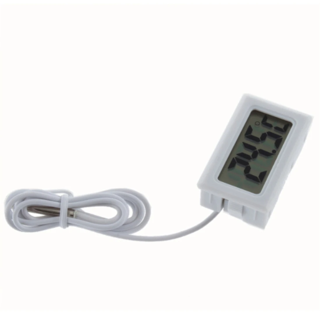 Мини ЖК-дисплей цифровой термометр 2 м 1,5 в термометр для холодильника датчик температуры морозильная камера Термометры для внутреннего и наружного использования - Цвет: 2M white