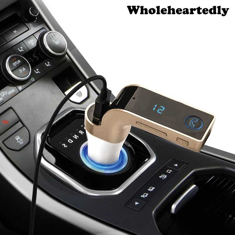 

Car Bluetooth FM Transmitter MP3 Audio Player Wireless HandsFree FM Modulator Car Kit USB Charger For iPhone Samsung Support TF
