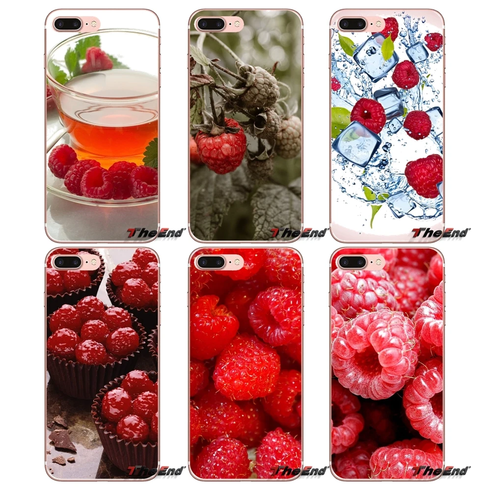 

For Xiaomi Redmi 4 3 3S Pro Mi3 Mi4 Mi4i Mi4C Mi5 Mi5S Mi Max Note 2 3 4 Cover Coque TPU Transparent Cases Covers Food Raspberry