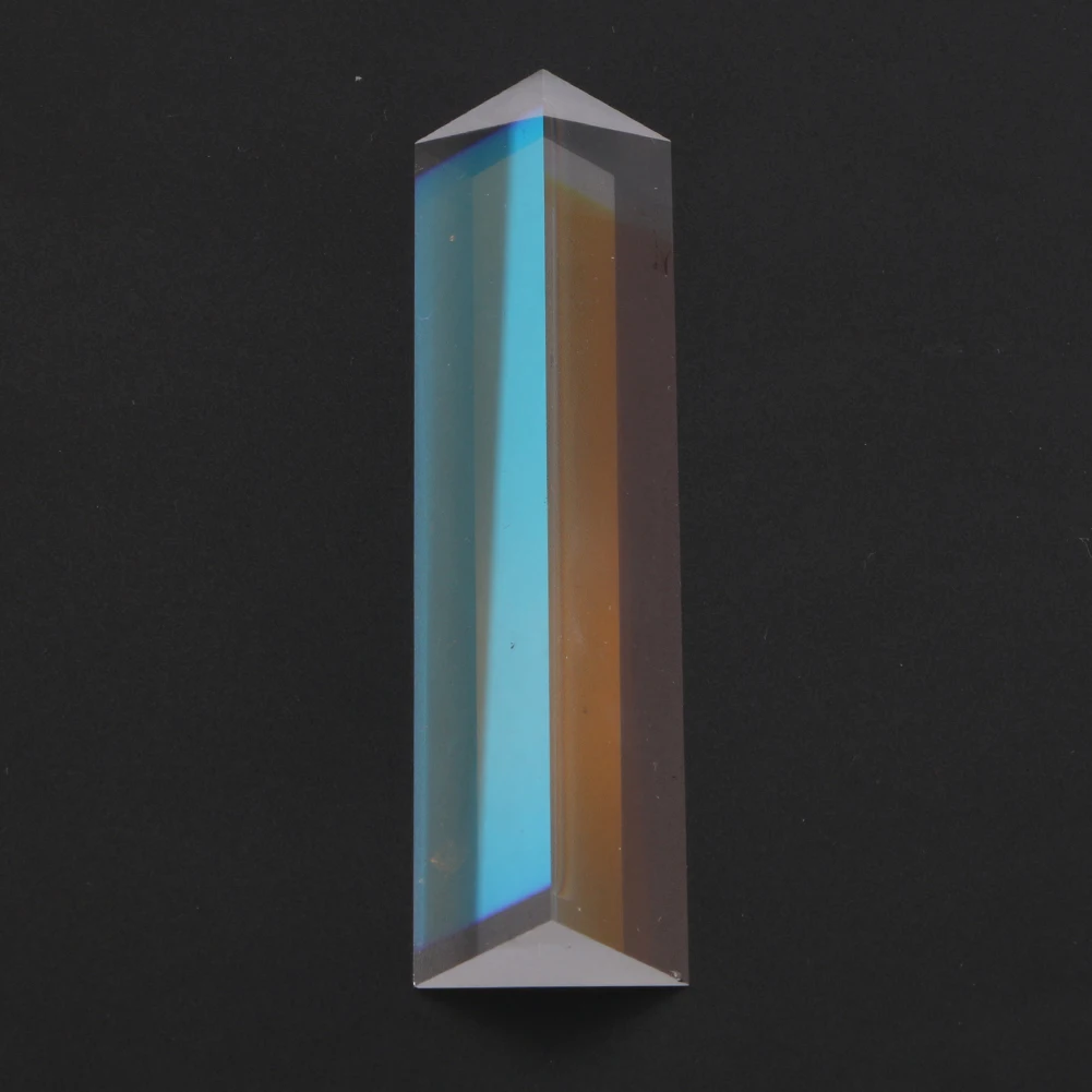 8-9,1 см оптический K9 стекло Тройная треугольная призма физика обучающий светильник спектр